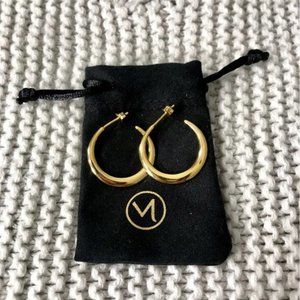 Mejuri EUC Gold Vermeil Editor Hoops